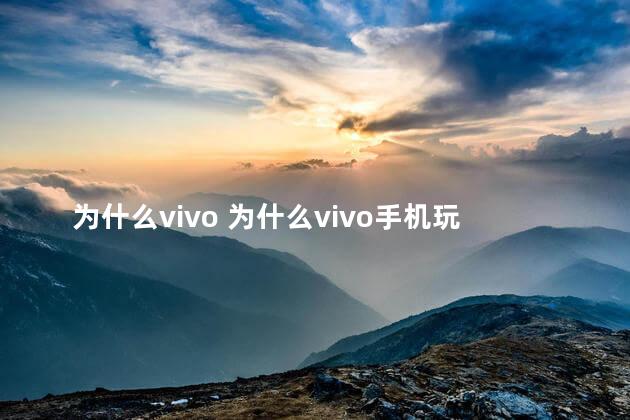 为什么vivo 为什么vivo手机玩不了光遇